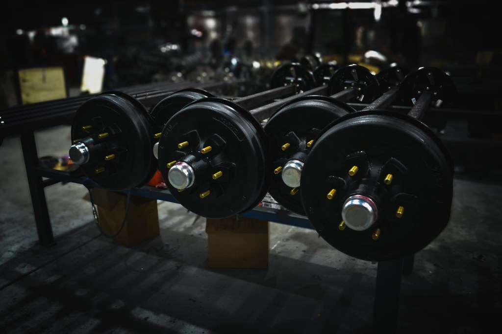 12" Hub Drum, 3T Bearings, Australian Made in use