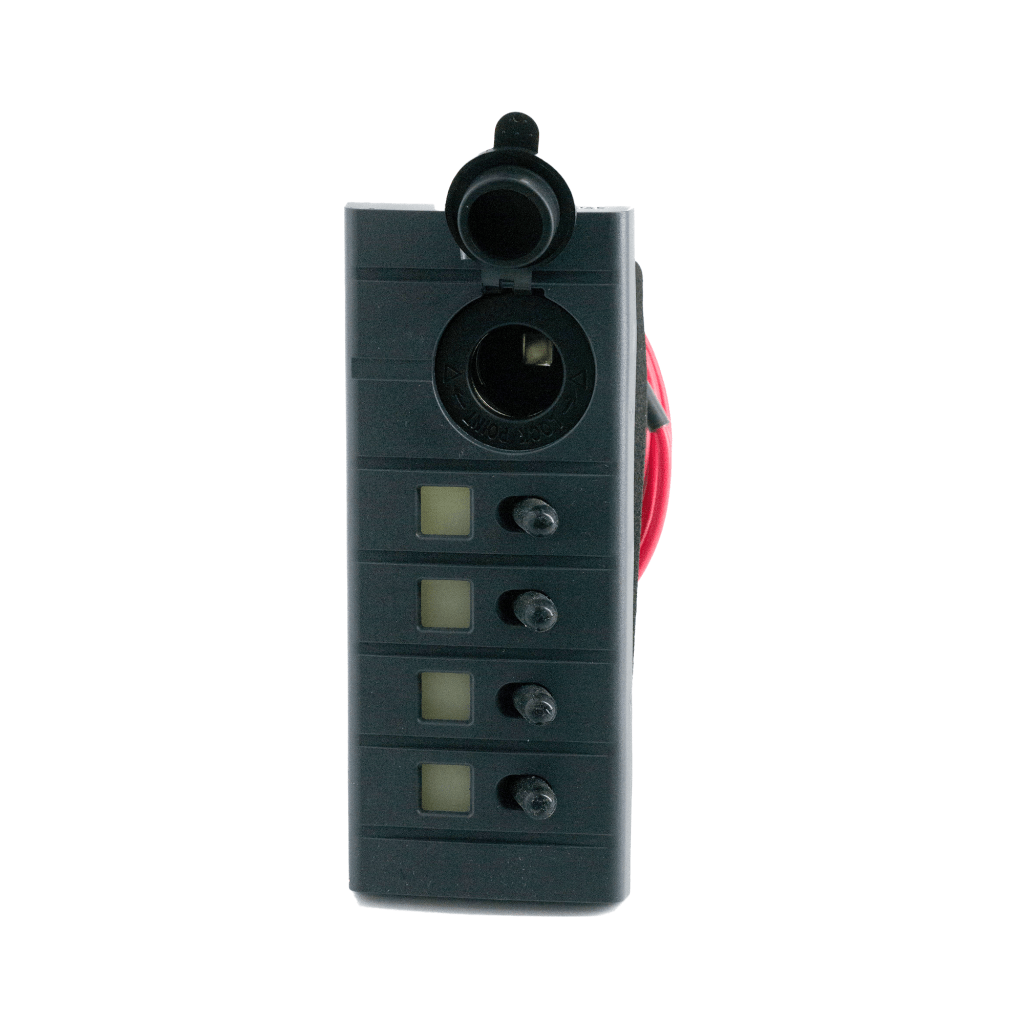 CONNEX Waterproof Switch Panel- 4 Switch Plus 12V Socket