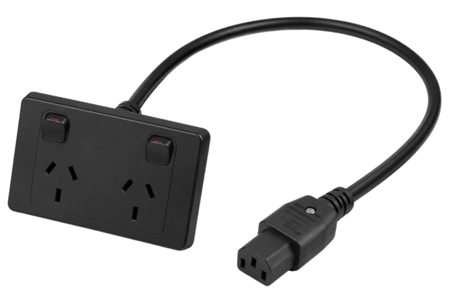 IEC C13 to dual-pole GPO lead